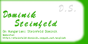 dominik steinfeld business card